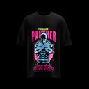 Men's Black Panther Graphic Printed Oversized T-shirt