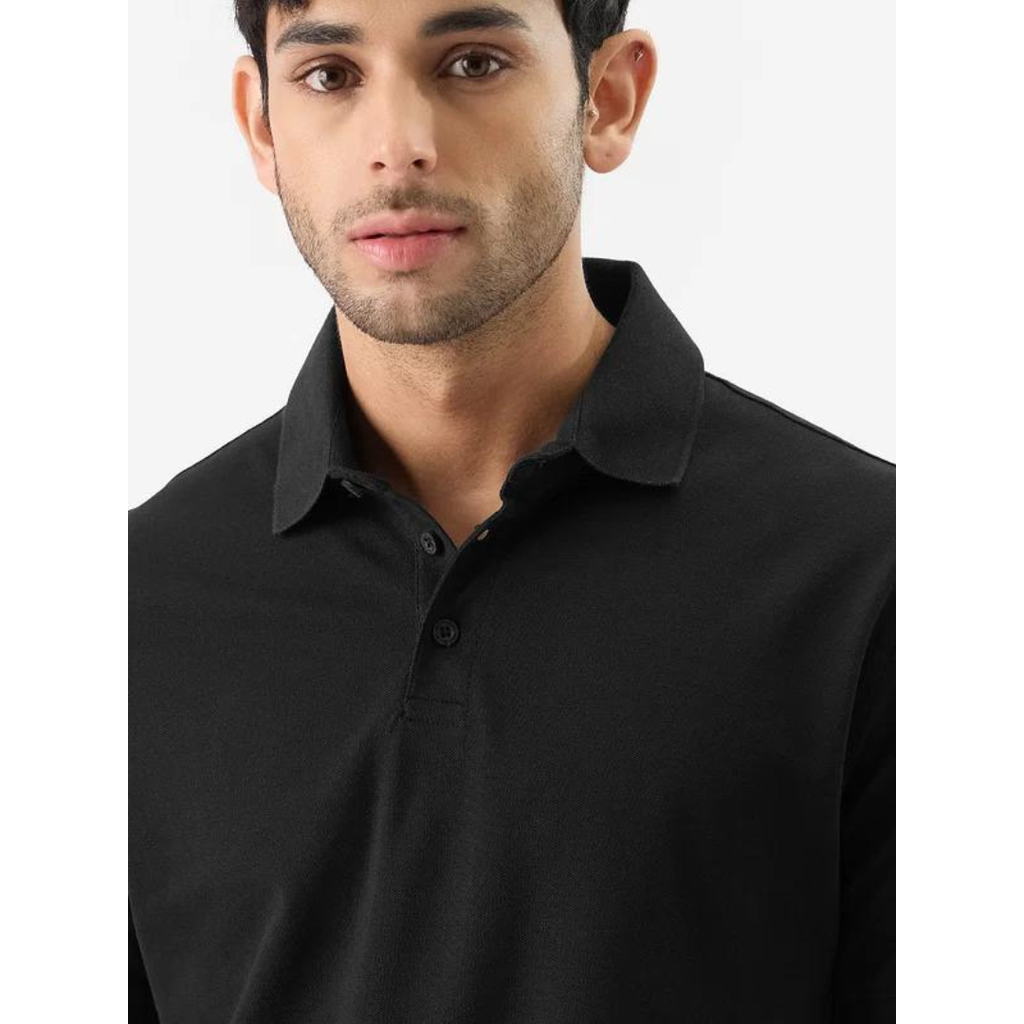 Men's Black Polo T-shirt