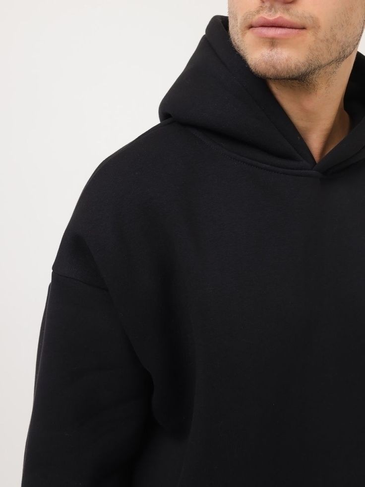 Men's Black Oversized Hoodie