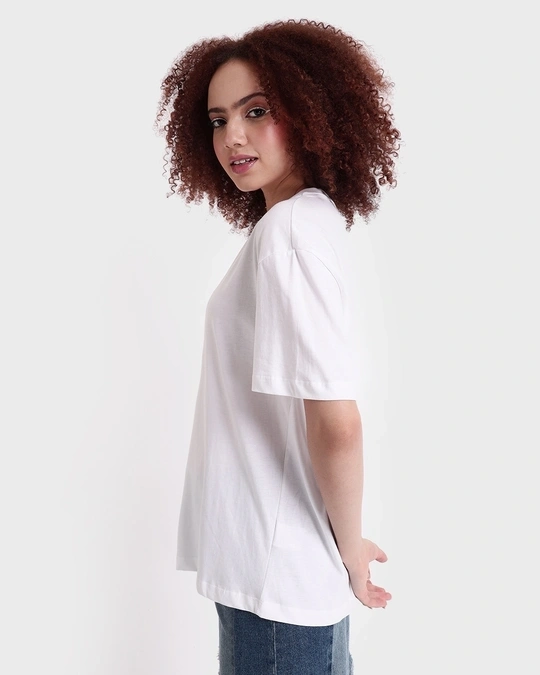 Women's White Oversized T-shirt