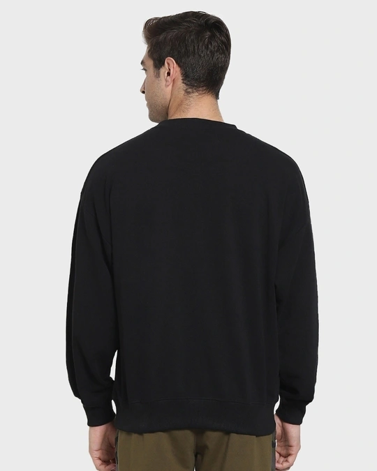 Men's Black Oversized Sweatshirt