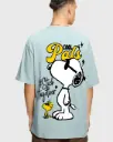 Men's Blue Cool Pals Graphic Printed Oversized T-shirt