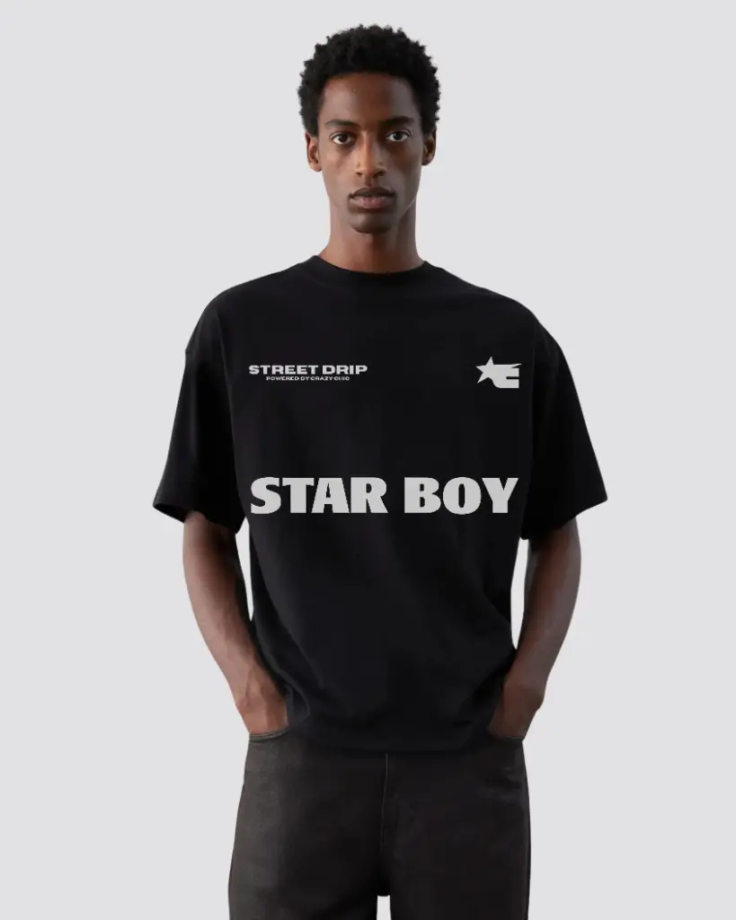 Star Boy Black Oversized
T-Shirt