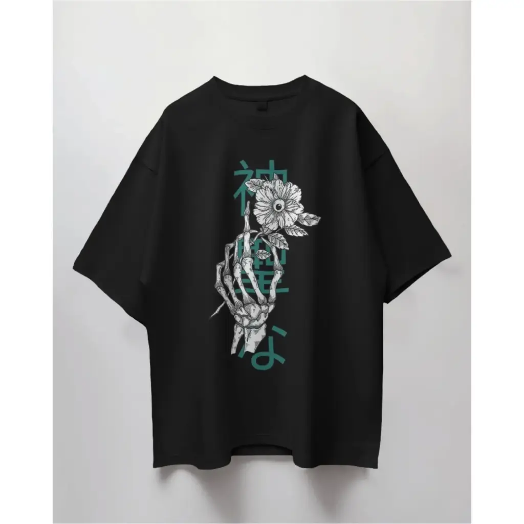 Everyday Oversized Tee - Divine (Black)