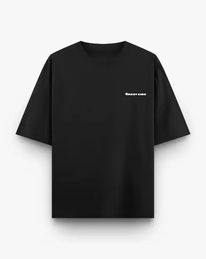 Black Everyday Oversized Tee